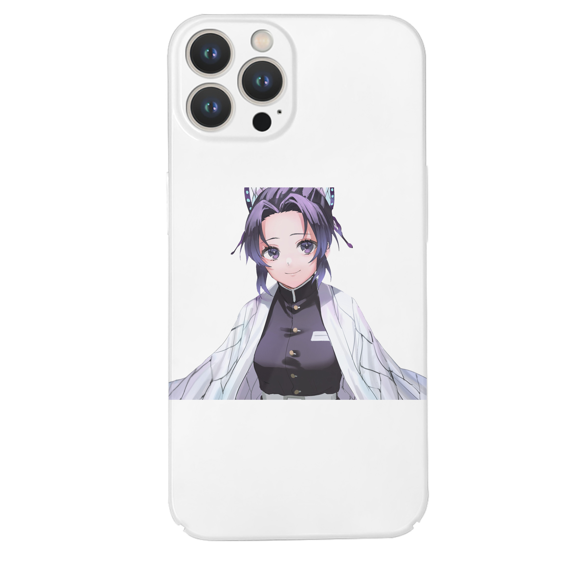 （画像用） 鬼滅の刃（きめつのやいば）蟲柱-胡蝶 しのぶ／こちょう しのぶ Kochou Shinobu 【iPhone 14シリーズ対応】ハードケース